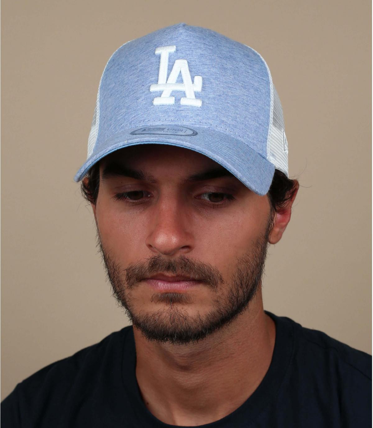 Hellblaue trucker LA Trucker Jersey LA market blue Hellblaue trucker LA Trucker Jersey LA market blue